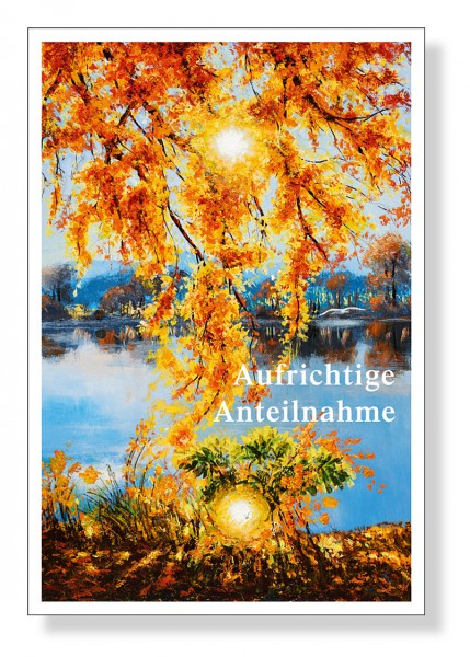 Trauerkarte «Aufrichtige Anteilnahme»