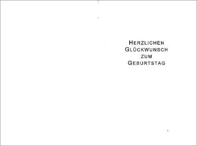 Herzlichen Glückwunsch zum Geburtstag