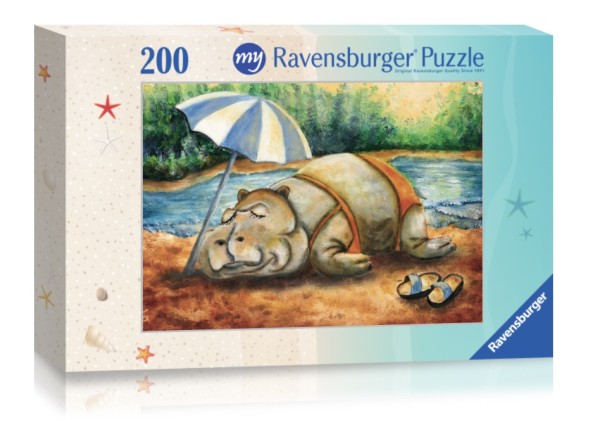 Puzzle «Schlafendes Nilpferd»