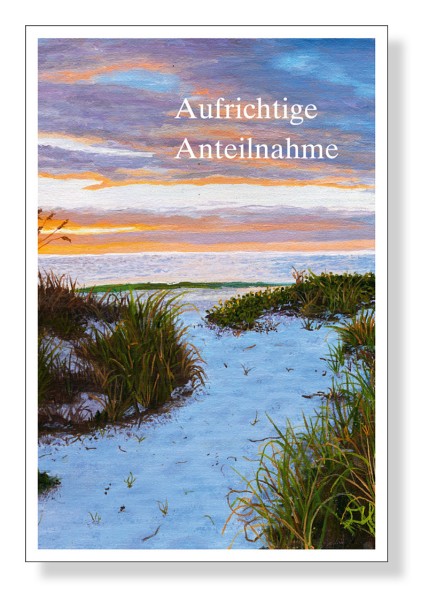 Trauerkarte «Aufrichtige Anteilnahme»