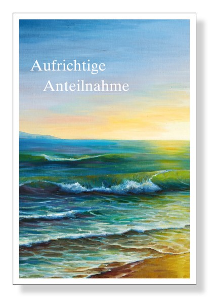 Trauerkarte «Aufrichtige Anteilnahme»