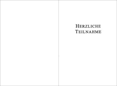 Herzliche Teilnahme